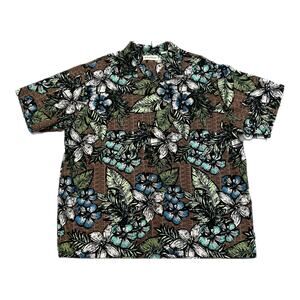 Puritan Blue Flower Button-Up Shirt